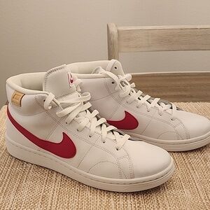 Nike White and Hot Pink High-Tops, Size 11, Like New